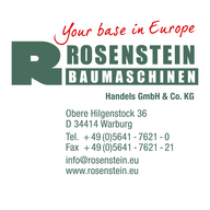 Logo Rosenstein Baumaschinenhandels GmbH & Co. KG