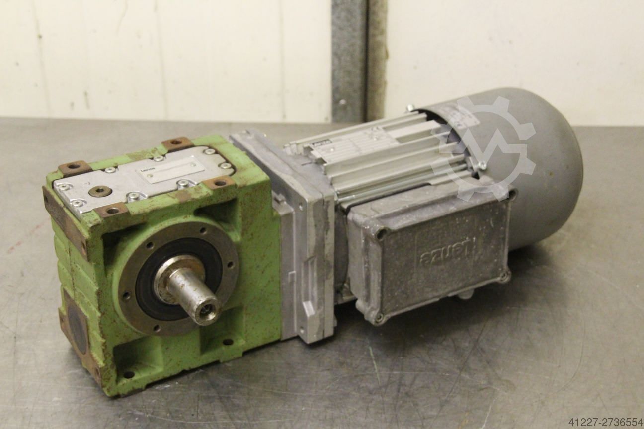 Produktbild von Dreiphasen-Getriebemotor – 230/400 V, 0,09 KW, 3000 U/min, Größe 56, B14, Mit Untersetzungsgetriebe MSF025, 374 U/min Abtrieb