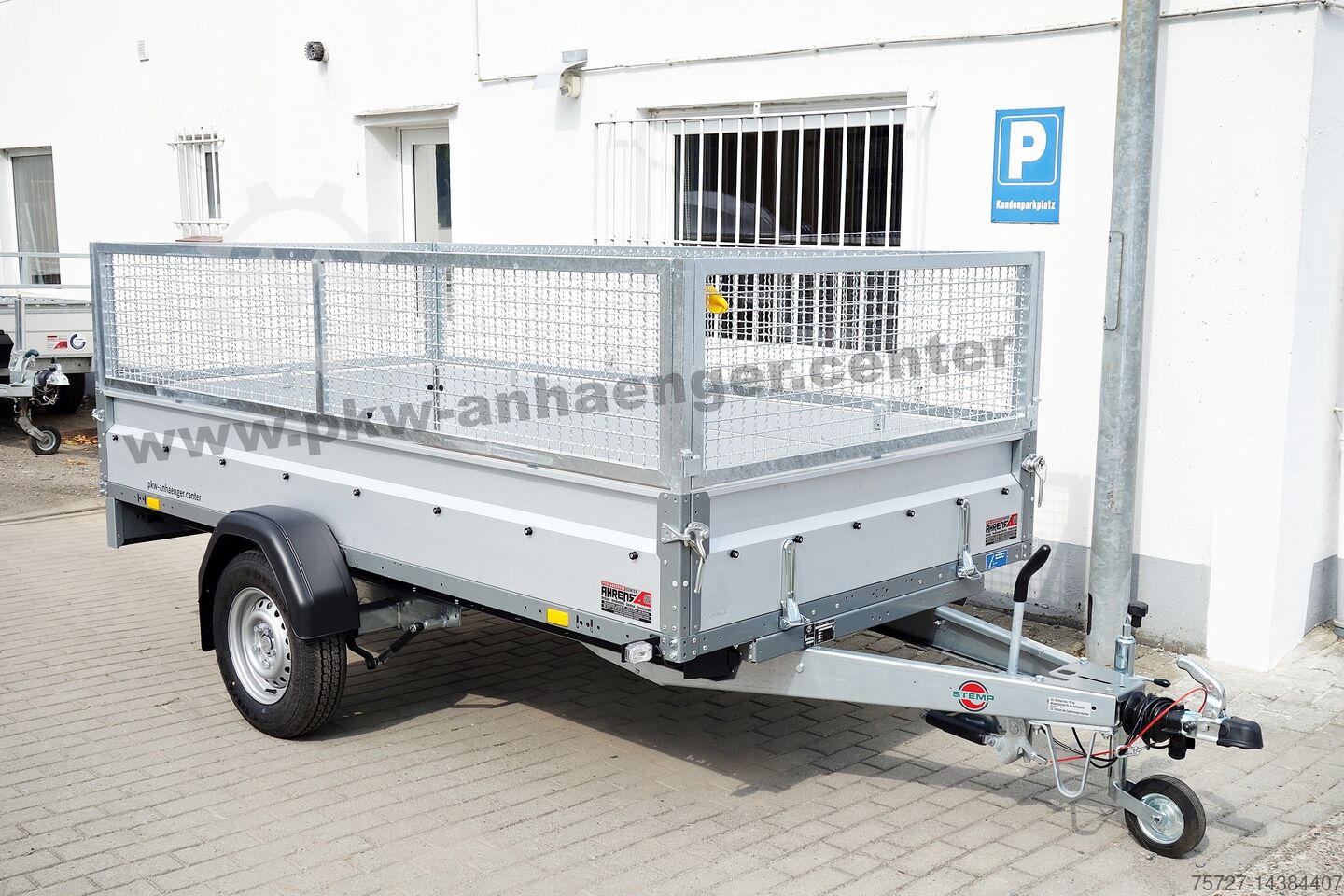 ▷ Used Low loader trailer STEMA Anhänger STEMA SyStema 1300kg gebremst A  for sale 