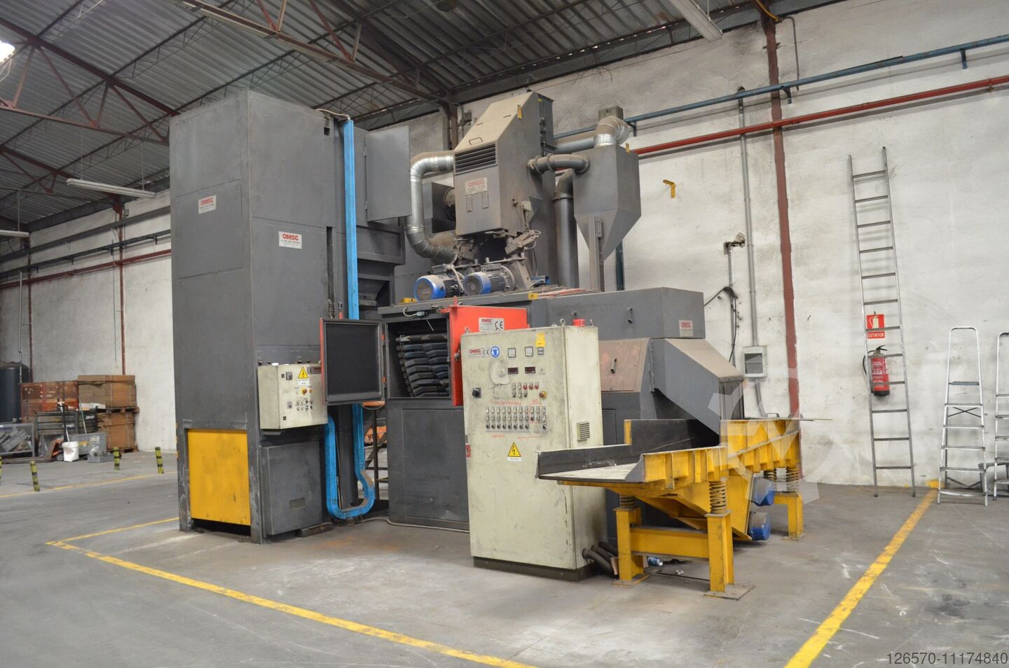 OMSG 170-N - used Drum shot blasting OMSG ROTOFLOW 170N for sale