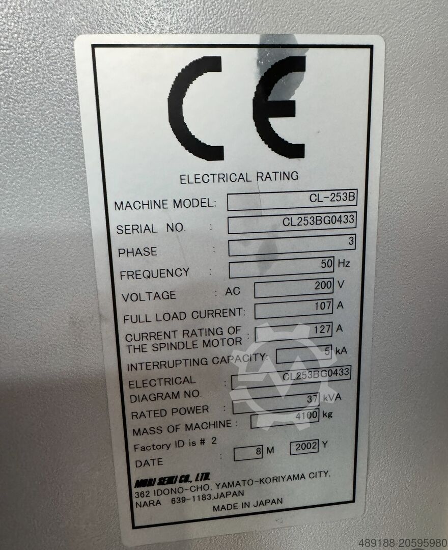 Mori Seiki CL 253 B - used CNC lathe for sale