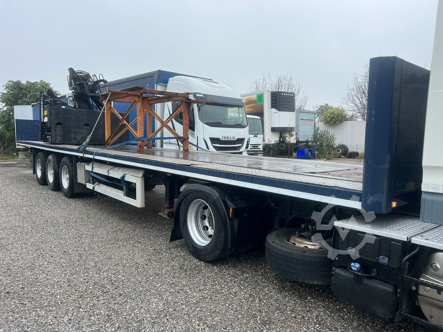 ▷ Used Flatbed open Other TERCAM RTP PIANALE + GRU HIAB 130 R 3 ASSI for  sale 