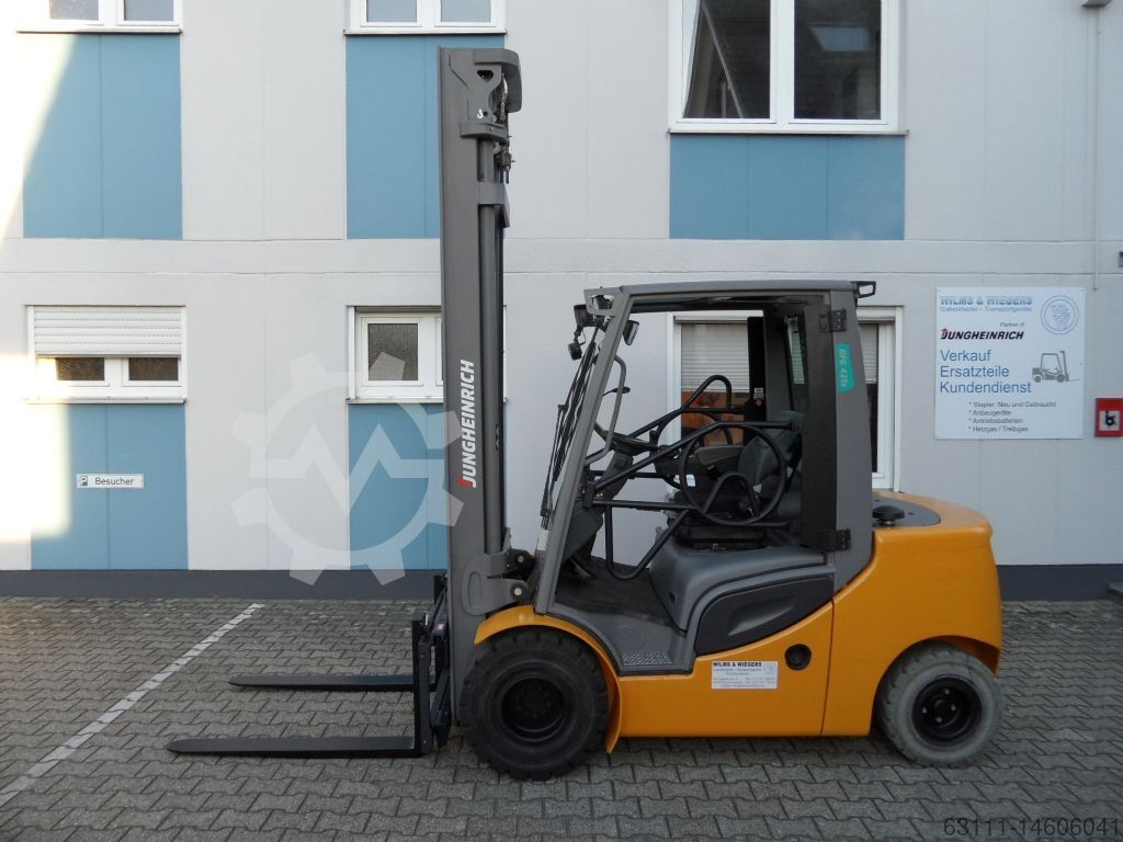 ▷ Used Diesel Forklift Jungheinrich DFG 435s - Doppelpedal - wenig Stunden  for sale 