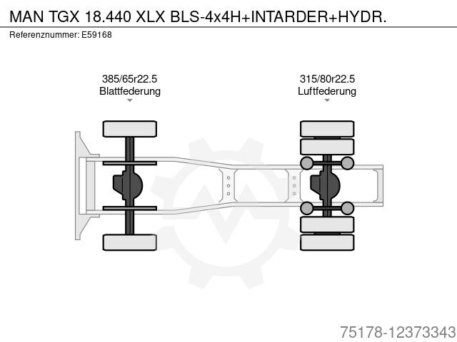 Braem - MAN TGX 18.500 XLX BLS+INTARDER-TOP! - Spare parts - Service