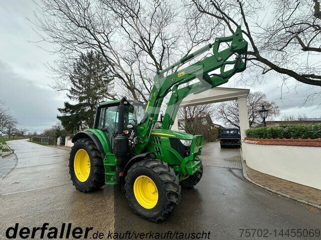 ▷ Traktoren (Schlepper) John Deere 6140M Allrad mit Industriefrontlader  gebraucht kaufen 