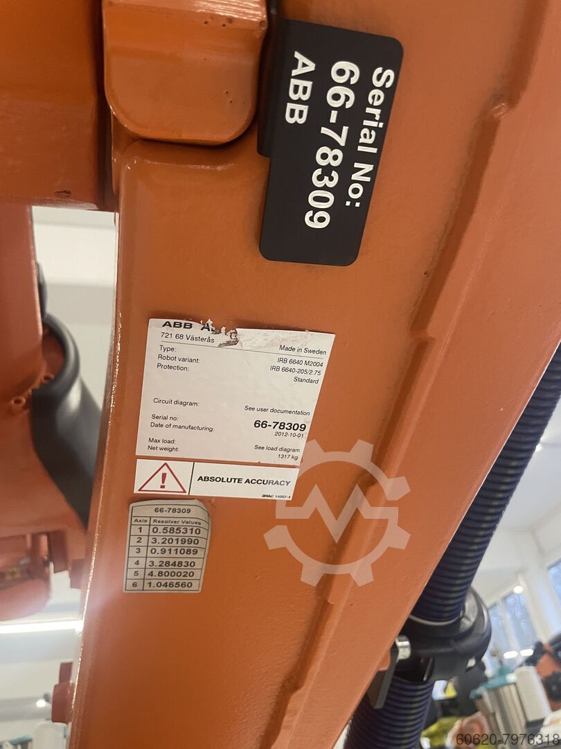 🏷️ ABB IRB 6640-205/2.75 - used 6-axis industrial robot IRB6640