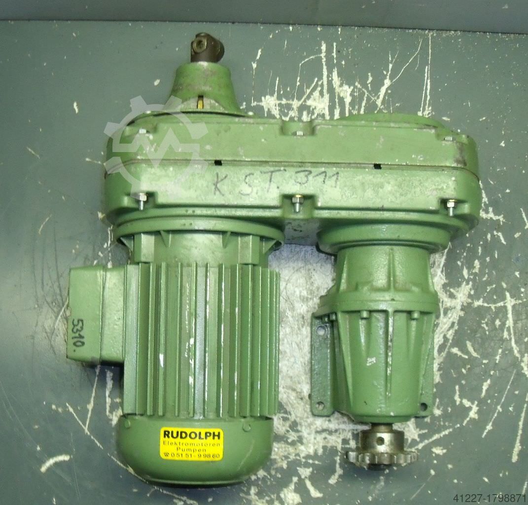 LENZE 8F4-379H - used Variable speed geared motor 0.75 kW 39-213 rpm ...