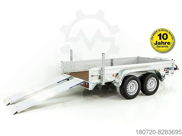 ▷ Used Construction trailers Koch Koch Tandemanhänger Bagger 150x300cm  2600kg
