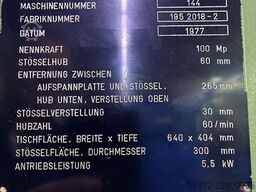 May Pressenbau MKN1-100/6