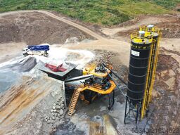 FABO Mobile Concrete Batching Plant 100 m3/h Mobile Concrete Batching Plant