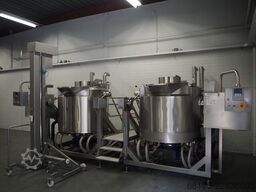 Terlet 2x 1000 liter ketels met lift