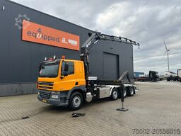 DAF CF 85.410 8x2 / HMF 3000 K6 crane (30T/m 6x ext...