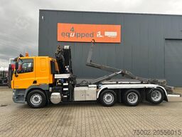 DAF CF 85.410 8x2 / HMF 3000 K6 crane (30T/m 6x ext...