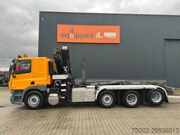 DAF CF 85.410 8x2 / HMF 3000 K6 crane (30T/m 6x ext...