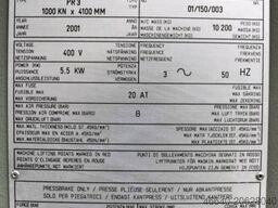 BEYELER PR 3 1000 KN x 4100 MM