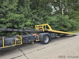 SCANIA mit Schiebeplateau Fiault + 2x Seilwinde