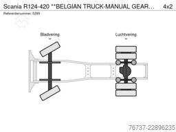 Scania R124-420 **BELGIAN TRUCK-MANUAL GEARBOX**