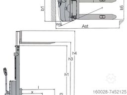 SCHORR RR12HH Elektro Hochhubwagen 3,5m 1200kg