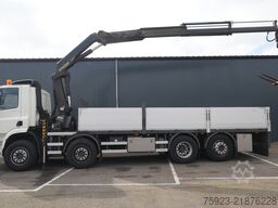 DAF CF 400 open box with Palfinger PK 17502 crane
