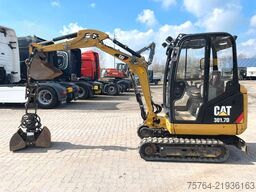 CATERPILLAR 301.7 D / Schnellwechsler / Löffel + Greifer