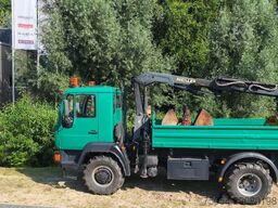 MAN LKW Kipper mit Kran und Holzgreifer 7731