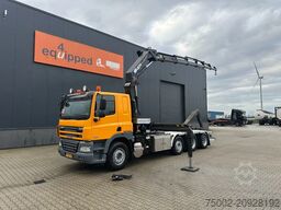 DAF CF 85.410 8x2 / HMF 3000 K6 crane (30T/m 6x ext...