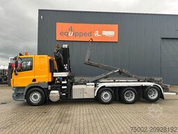 DAF CF 85.410 8x2 / HMF 3000 K6 crane (30T/m 6x ext...