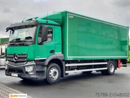 MERCEDES-BENZ 1827 L ACTROS Koffer 7,35 m mit Tür + LBW 2t