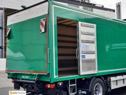 MERCEDES-BENZ 1827 L ACTROS Koffer 7,35 m mit Tür + LBW 2t