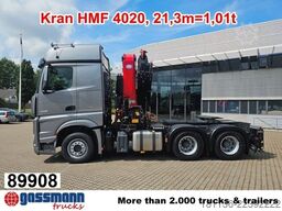Mercedes-Benz Arocs 2653 6x4, Kran HMF 4020, Funk, Retarder