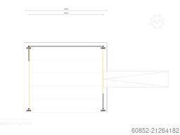 21,25 m² Lagerbühne + Treppe 500 kg/m² Geländer an zwei Seiten, Oberkante 300cm