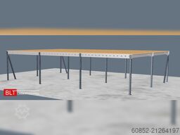 10x15m Lagerbühne , Belastung : 500kg/qm Unterkante: 3,0m , ca. 150qm Systembühne