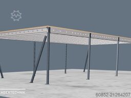 5x15m Lagerbühne , Belastung : 500kg/qm Unterkante: 3m ,ca. 75qm , Systembühne