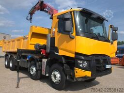 Renault C430 Tipper + Crane HMF
