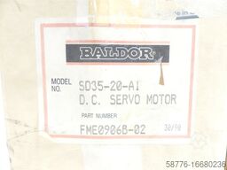 Baldor SD35-20-A1 DC Servo Motor SN:FME0906B ! -