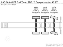LAG O-3-43 PT Fuel Tank /  ADR / 3 Compartments / 4...