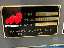 CNC - VERTICAL MACHINING CENTER - MATSUU MC600VF