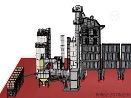 Polygonmach 320tph Stationary asphalt plant with 270 tons h...