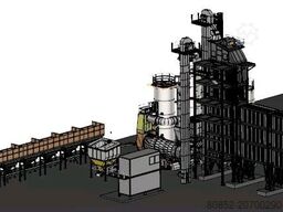 Polygonmach 320tph Stationary asphalt plant with 270 tons h...