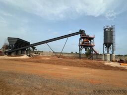 Polygonmach 100m3/hour stationary concrete batching plant