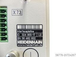 Heidenhain 324 955-17 Interfaceplatine SN: 56 482 832 - generalüberholt mit 3 Monaten Gewährleistung-