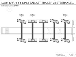 Lück SPR75 5  5 achse BALLAST TRAILER 3x STEERAXLE!!