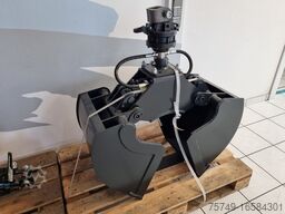 ungesetzt Greifer Holz Schrott Zweischallen m. Rotator