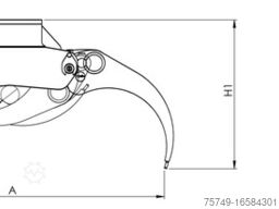 ungesetzt Greifer Holz Schrott Zweischallen m. Rotator
