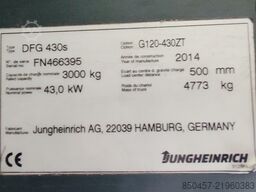 Jungheinrich DFG430s /5828mh/ 4.3m/ 2014y