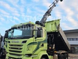 SCANIA R490 / 6X4 / Blatt / 18m Hiab Kran