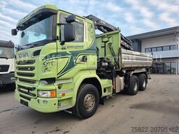 SCANIA R490 / 6X4 / Blatt / 18m Hiab Kran