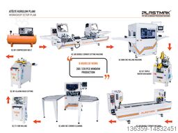 PLASTMAK PVC ALÜMİNYUM İŞLEME MAKİNELERİ FULL CNC ALÜMİNYUM & PVC İŞLEME SETİ