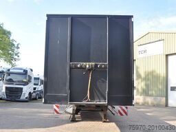 LAG 3x BPW PLATTE-TRAILER MET BREED BORDEN EN RONGEN