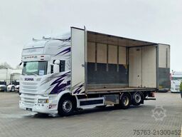 Scania R520 V8 Topline 6x2 - Box with sidedoors - Load...